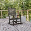 Flash Furniture Manchester Contemporary Rocking Chair, All-Weather HDPE Indoor/Outdoor Rocker - 2 of 4