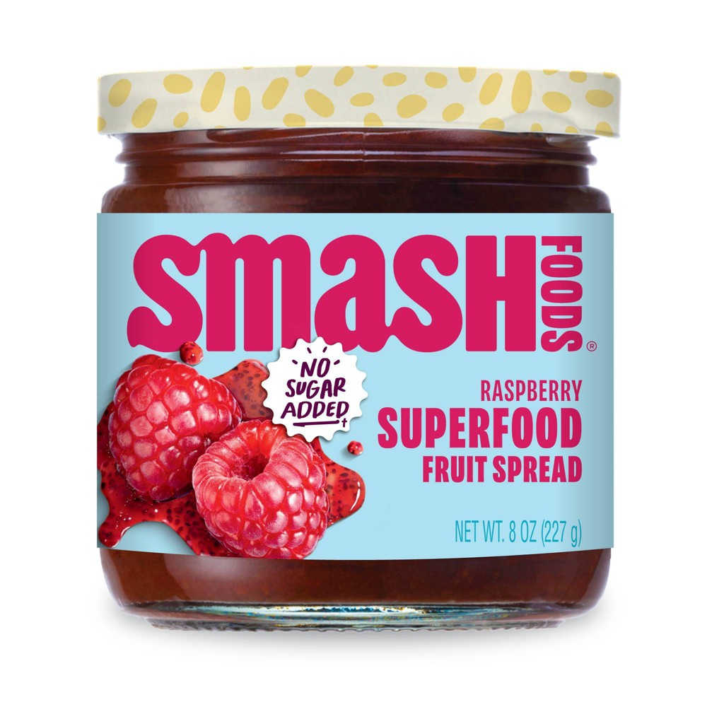 Smash Foods Raspberry Superfood Fruit Spread - 8oz