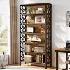 Hommoo Industrial 7-Tier Tall Bookshelf with Metal Frame - 4 of 4