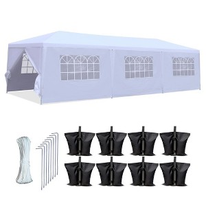 SereneLife Party Commercial Instant Shelter with 4 Walls - White - 1 of 4
