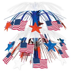 Beistle 18" Flag Cascade Centerpiece 3/Pack 50743 - 1 of 1