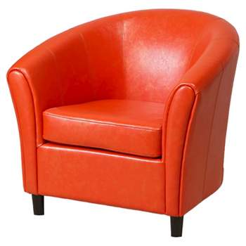 Napoli Club Chair Orange - Christopher Knight Home