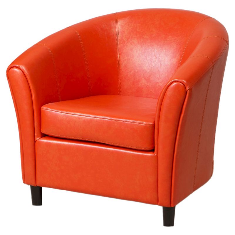 Napoli Club Chair Orange - Christopher Knight Home, 1 of 9