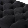 Chandelle Luxe and Contemporary Velvet Upholstered Bench Black - Baxton Studio - 4 of 4