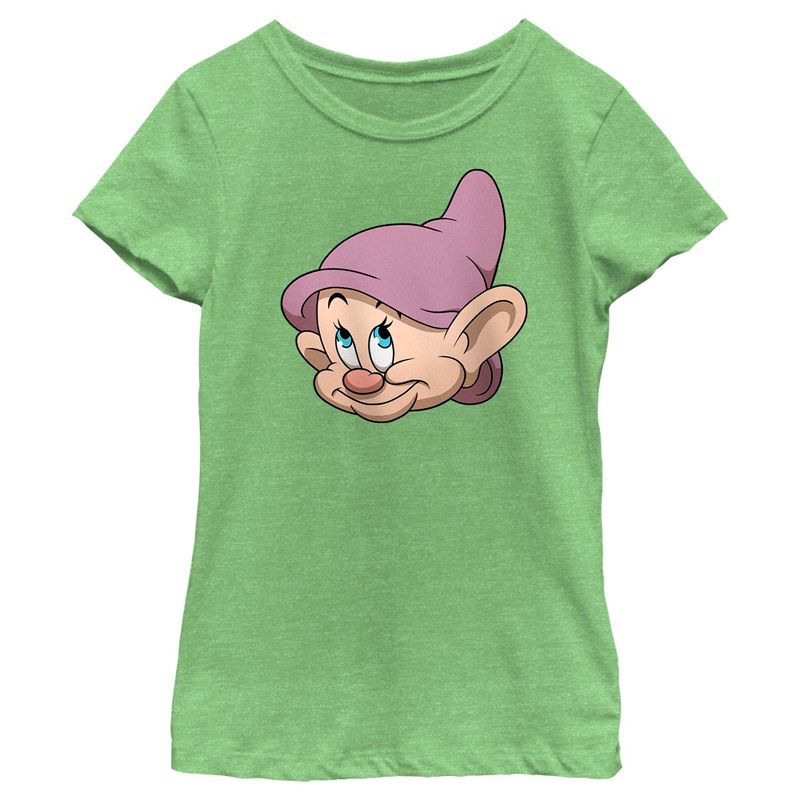 Girl's Snow White and the Seven Dwarves Dopey's Face T-Shirt, 1 of 5