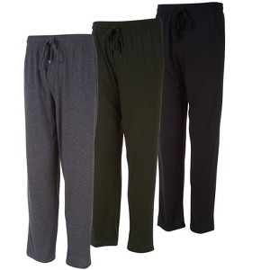 DARESAY Mens Lounge Pants with Pockets - Mens Pajama Pants - Lounge Pants Men, Up to 3XL Pack of 3 - 1 of 4