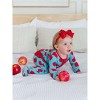 RuffleButts Baby Girls Modal Blend Ruffle One Piece Footie Pajamas - 4 of 4