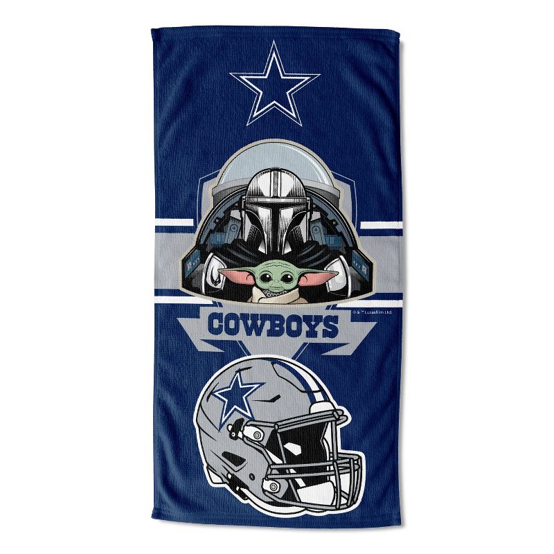27&#34;x54&#34; NFL Dallas Cowboys Star Wars Hugger with Beach Towel, 2 of 4