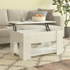 vidaXL Coffee Table - Modern High Gloss White - 2 of 4
