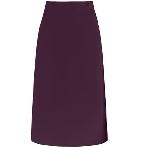 INSPIRE CHIC Women's High Waist Split Back Work Midi Pencil Skirt - 1 of 4