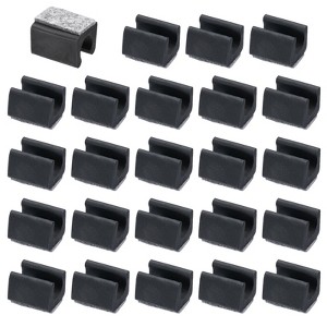 Unique Bargains No Noise Rectangle Furniture Chair Leg Cover with Felt Pad 24 Pcs - 1 of 4