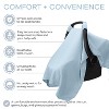 Comfy Cubs Baby Car Seat Cover - Infant Car Seat Cover for Sun with Large Size Car Seat Canopy - 3 of 4