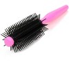 Unique Bargains 2 Pcs Plastic Salon Styling Wavy Curly Roll Round Comb Hair Care Brush Pink - 4 of 4