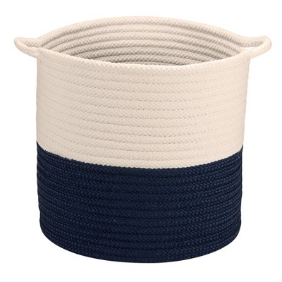 Colonial Mills Craftworks Basket, 16"x16"x16", Navy