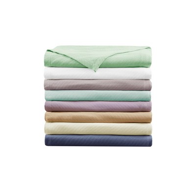 Navy Blue King Size Cotton Machine Washable Blanket