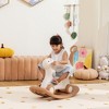 Qaba 4-in-1 Rocking Horse, Baby Rocking Horse with Detachable Balance Board and Push Handle for Toddlers 2-5 Years Baby Girls and Boys, Brown - 3 of 4