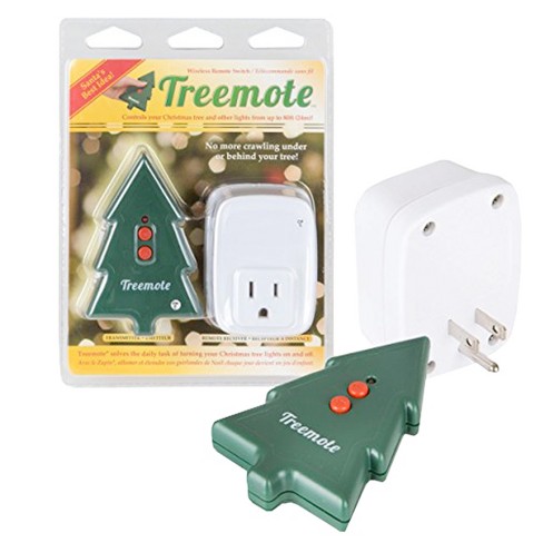Treemote Wireless Remote Switch for Christmas Tree and Other Lights, Works  Up to 100 Feet Away, Battery Included (Plastic Protective Cover Over