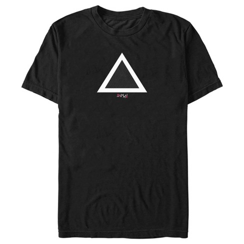 Men's Squid Game Triangle Symbol T-shirt - Black - X Large : Target