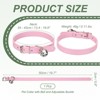 Unique Bargains Dog Collar with Bell Adjustable Buckle PU Leather Dog Collars - 2 of 4