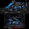 Gravee 24V Electric Adjustment Go Kart for Kids, Electric Drift Kart Outdoor Race Car, Ride on Toy Drifting Car with 2x200w Motors, 7.5 Mph Speed - 4 of 4