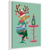 Amanti Art Wine Deer by Rachel Lee 3 Birdies Studio Canvas Art Framed - 2 of 4