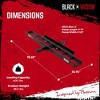 Black Widow Pro Anodized Aluminum Dirt Bike Carrier with 400 Pound Capacity for Single Youth or Adult Bikes, Motorcycles or Fat Tire Bikes, Black - 3 of 4