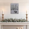 Lumabase Battery Operated Lighted Wall Art with Remote Control Still Winter Night - 4 of 4
