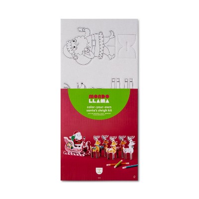 Color-Your-Own Santa's Sleigh Kit - Mondo Llama™