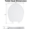 Coucheta Quiet Close Toilet Seat with Optional Built-in Toddler Seat, Quick Release, Easy Install for Round and Elongated Bowls - 2 of 4