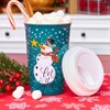 The Lakeside Collection Ceramic Holiday Mugs with Lid - 2 of 4