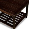 AndMakers Longs Peak Eucalyptus Two Shelf Side Table in Espresso - image 3 of 4