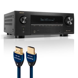 Denon AVR-X3800H 9.4 Channel 8K Receiver with AudioQuest SKY 3m HDMI Cable - 1 of 4
