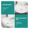 ONWITH 16x11 Inch White Ceramic Rectangle Wall Mount Bathroom Sink with Single Faucet Hole - 4 of 4