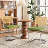 NicBex Armless Dining Chair Set of 2 Modern Comfy Velvet Accent chair with Metal Legs - 2 of 4