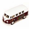 KiNSMART 1962 Volkswagen Classic Bus 1:32 Scale 5" Die Cast Metal Model Toy Van Pullback Acation (4 Set Flower Power) - 4 of 4