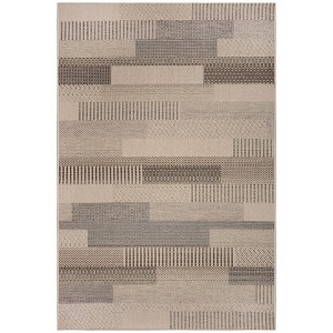 Liora Manne Riviera  Indoor/Outdoor Area Rug Neutral 5'3" x 7'3" Natural.. - 1 of 4