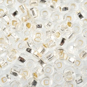 John Bead Czech Glass Seed Beads 2/0 (24g) Crystal Silver Lined - 1 of 1
