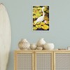Stupell Industries Stepping Bird on Lily Pads Black Framed Giclee Art - 2 of 4