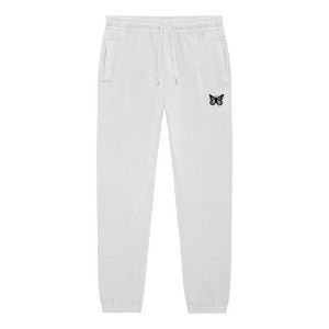 Dalix Butterfly Embroidered Sweatpant Soft Fleece Relaxed Fit Lounge Womens - 1 of 4