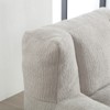 FURNIinspire Super soft lazy sofa chair with memory foam and ottoman, Fluffy bean bag chair, for living room, bedroom, Gray, 38.6*36.6*30.1 - 2 of 4