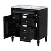 NicBex 30" Bathroom Storage Cabinet with Sink, Morden Bathroom Vanity, 2 Drawers and 1 Spacious Cabinet Door for Bathroom - 2 of 4