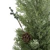 Gulches Series  Green Shatterproof Real Touch Pine Tree in Pot Christmas Ornament - 3 of 4