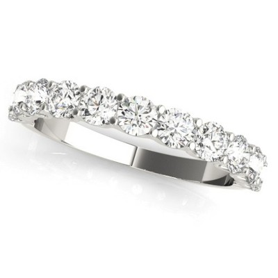 Pompeii3 1/2Ct Diamond U Prong Wedding Ring in 14k White Gold