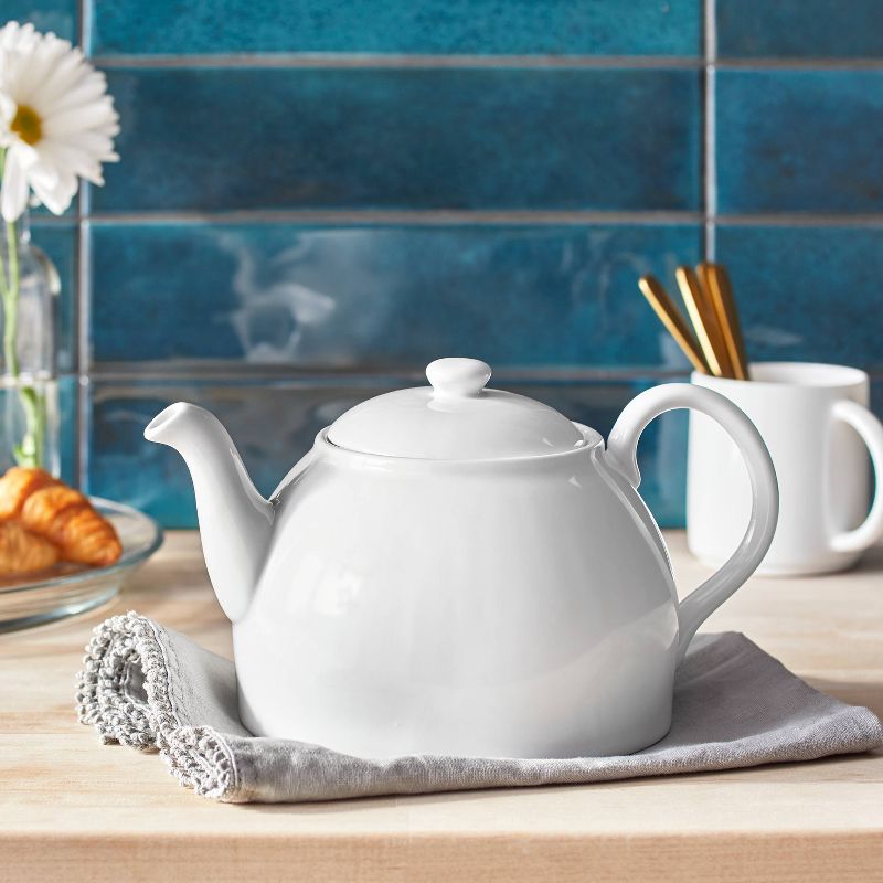 Porcelain Teapot - White - Threshold&#8482;, 3 of 10