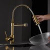 Commercial Kitchen Faucet with Pull Down Sprayer, Single Handle Single Lever - 4 of 4