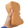 Unique Bargains Auto Car Easy Grip Wash Sponge Pad Absorbent Clean Vehicle Window Cleaner Tool 7.87"x4.25"x1.89" Yellow - 3 of 4