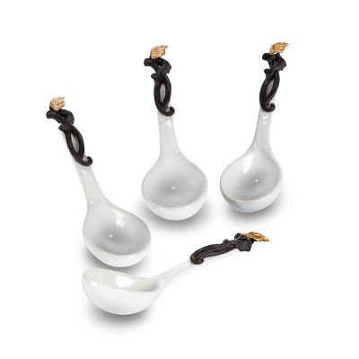 GG Collection White Stoneware Spoons