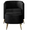 ChaletPosh Accent Chair with Stool - 3 of 4