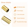 Unique Bargains 304 Stainless Steel Stylish Design Drinking Straw 9.5" Length 0.5" Width 4 Pcs - 3 of 4