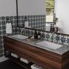 BWE 8 in. Widespread Double Handle High-Arc Bathroom Faucet Water-Saving With Drain Kit - 3 of 4